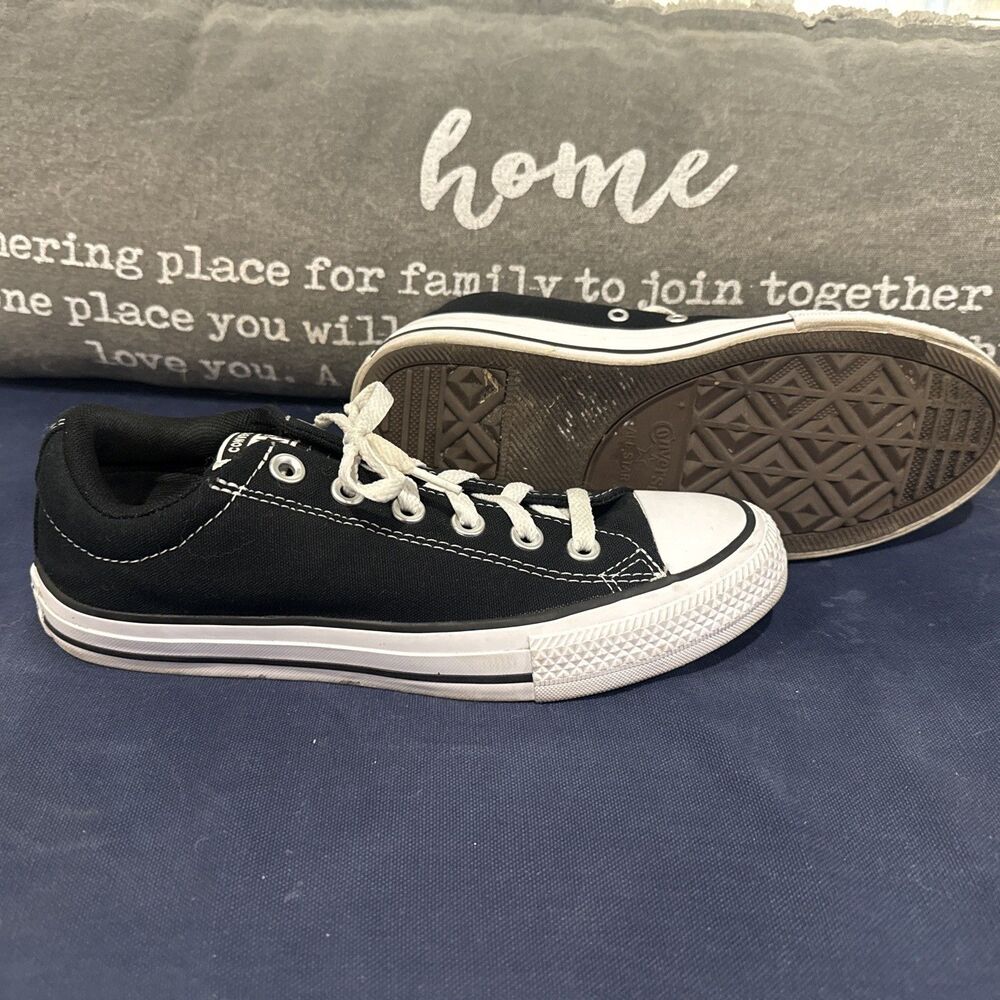 Size 5 (GS) - Converse Chuck Taylor All Star OX Low Black - 3J235C